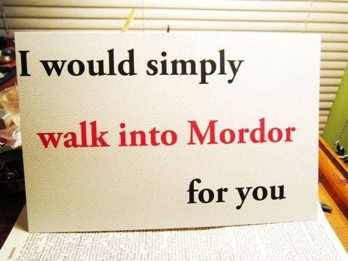 Nerd pickup lines Mordor